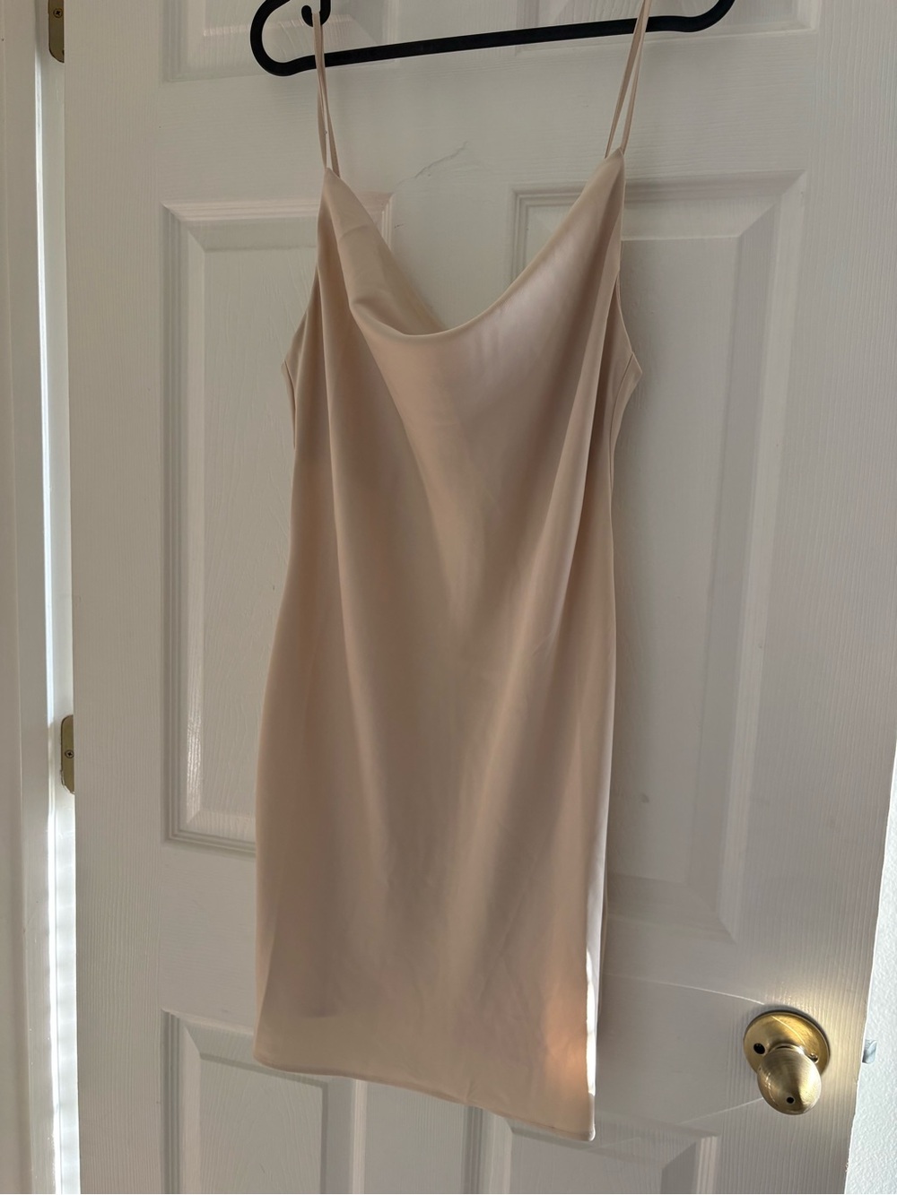 Urban Outfitters Cream Satin Mini Dress